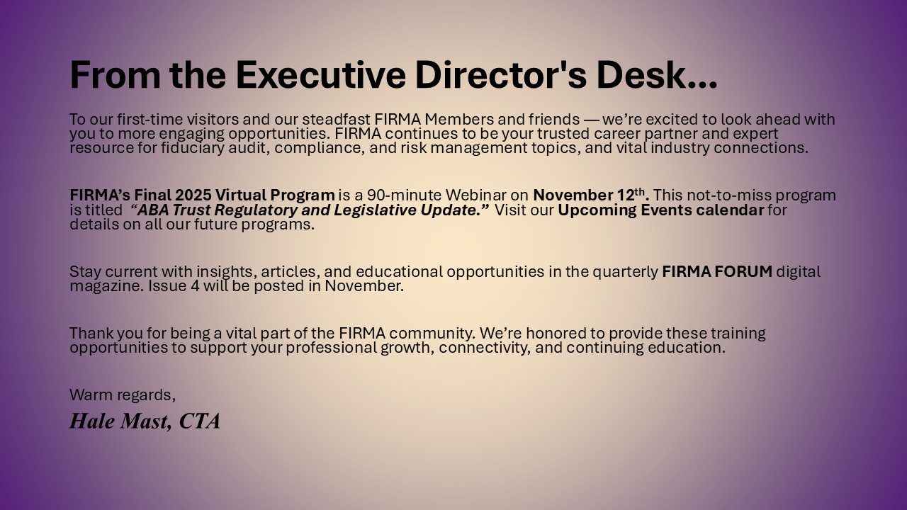 Executive Director message